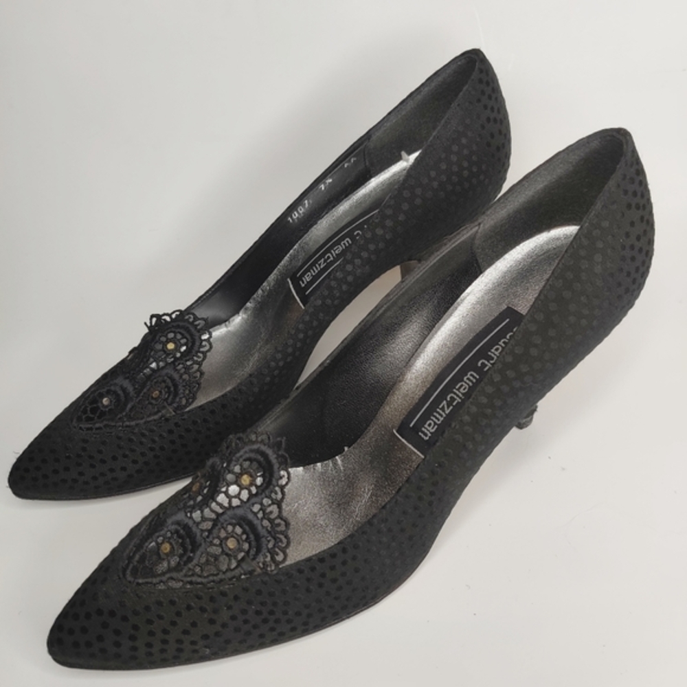 Stuart Weitzman for Mr. Seymour Vintage Leather Heels Women's Size 6.5